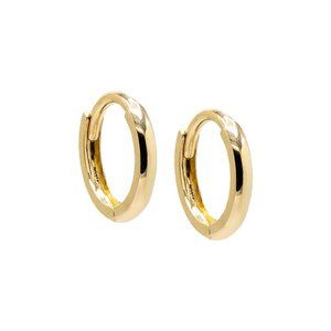 8mm Diameter Thin Solid Cartilage Huggie Earring 14K BRAND NEW PAIR